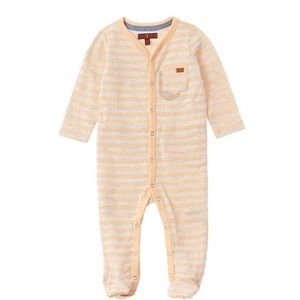7 for All Mankind Textured Jersey Footie, Sz 0-3M